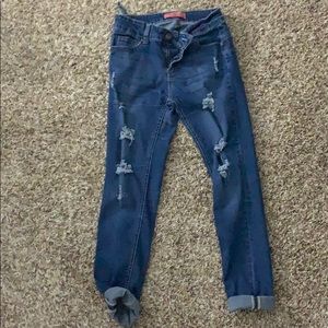 aqua blue skinny jeans